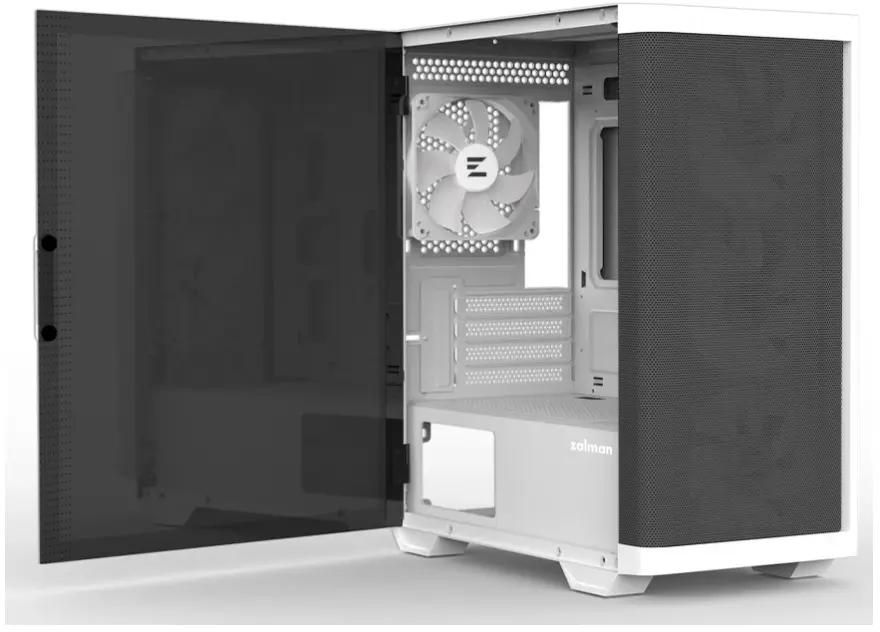 Корпус Zalman M4 белый без БП mATX 4x120mm 2x140mm 1xUSB2.0 2xUSB3.0 audio bott PSU
