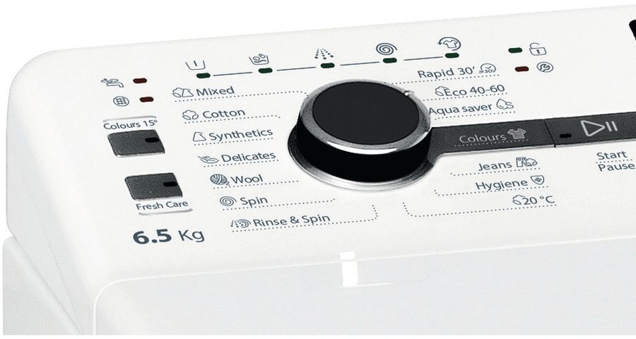 Стиральная машина Whirlpool TDLRB 65242BS EU/N пан.англ. класс: A загр.вертикальная макс.:6.5кг белый