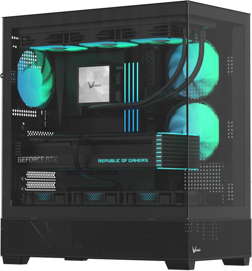 Корпус Formula Crystal Z2 черный без БП E-ATX 10x120mm 2xUSB2.0 1xUSB3.0 1xUSB3.1 audio bott PSU