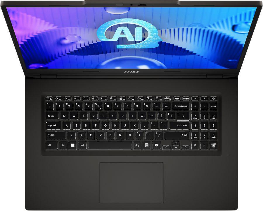 Ноутбук MSI Venture 17 AI A1MG-004XRU Core Ultra 5 125H 16Gb SSD512Gb Intel Arc 17.3" IPS FHD (1920x1080) FreeDOS grey WiFi BT Cam (9S7-17U211-004)