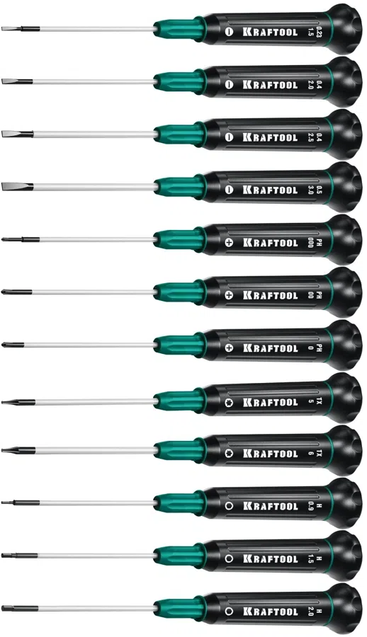 Набор отверток Kraftool 25689 в компл.:12 предметов