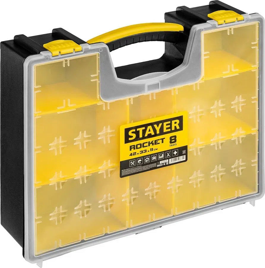 Органайзер Stayer 38033-16_z01 8отд. черный