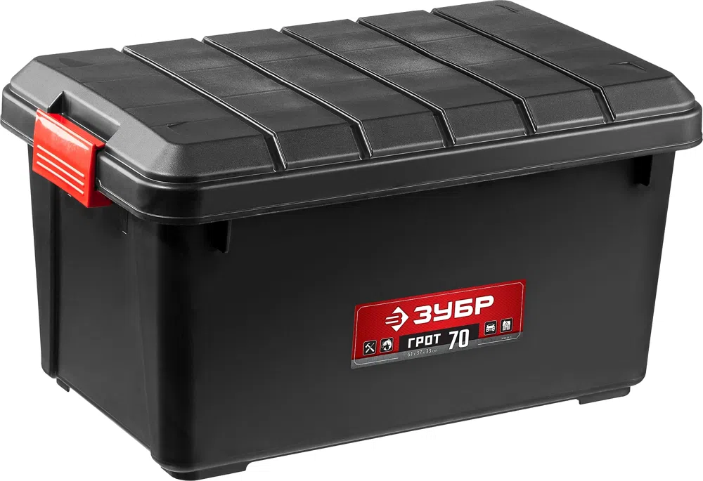 Ящик для инструментов Зубр 38184-24_z01 70л 1отд. черный