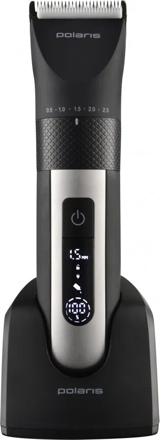 Машинка для стрижки Polaris PHC 5200 черный 5Вт (насадок в компл:9шт)