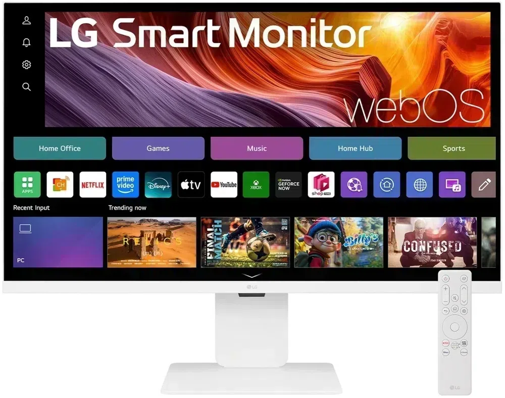 Монитор LG 31.5" UltraFine 32U830SA-W белый IPS LED 16:9 HDMI M/M матовая HAS 1000:1 400cd 178гр/178гр 3840x2160 60Hz 4K USB 7.7кг