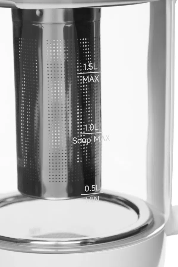 Чайник электрический Xiaomi Multifunctional Kettle EU 1.5л. 800Вт белый/прозрачный корпус: стекло/пластик (BHR9118EU)
