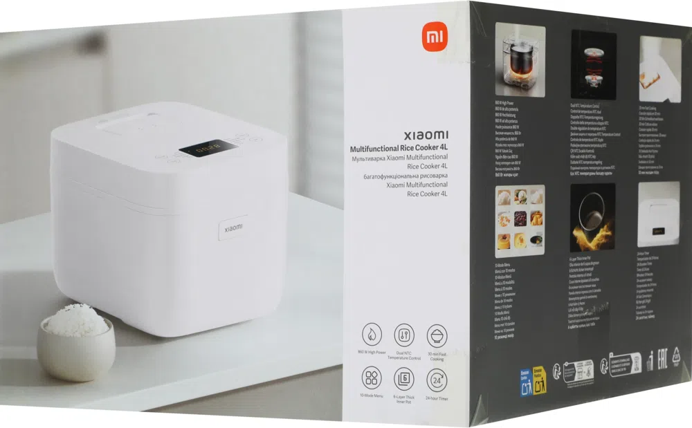 Рисоварка Xiaomi 4L EU 4л 860Вт белый