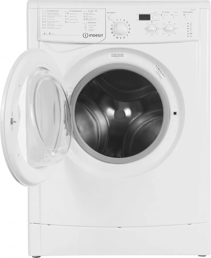 Стиральная машина Indesit IWUD 4085 класс: A загр.фронтальная макс.:4кг белый