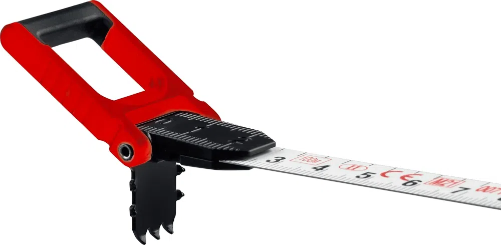 Лента мерная геодезическая Kraftool 34185-100 дл.полотна 100м изм.шкала в см зацеп простой зеленый