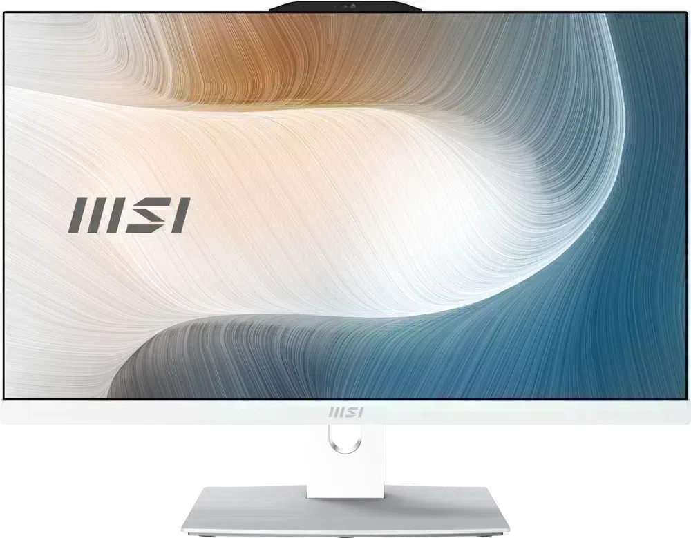 Моноблок MSI Modern AM242P 12M-1882XRU 23.8" Full HD i3 1215U (1.2) 16Gb SSD500Gb UHDG без ОС GbitEth WiFi BT 120W клавиатура мышь Cam белый 1920x1080