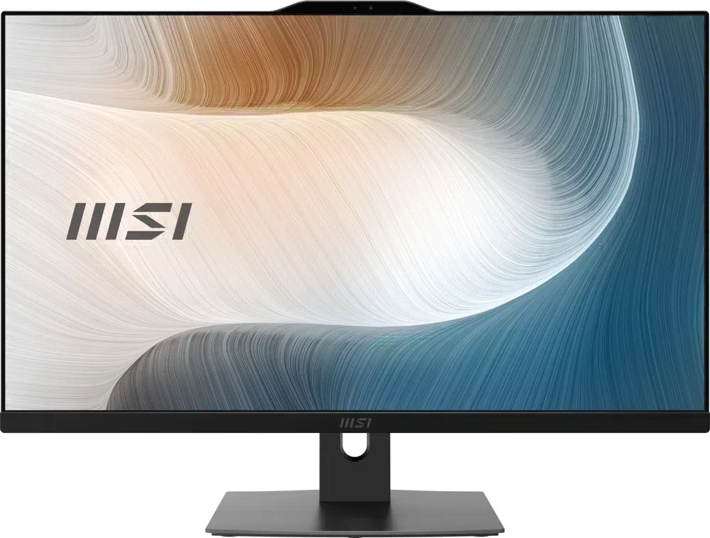 Моноблок MSI Modern AM272P 12M-1250XRU 27" Full HD i3 1215U (1.2) 16Gb SSD500Gb UHDG без ОС GbitEth WiFi BT 120W клавиатура мышь Cam черный 1920x1080