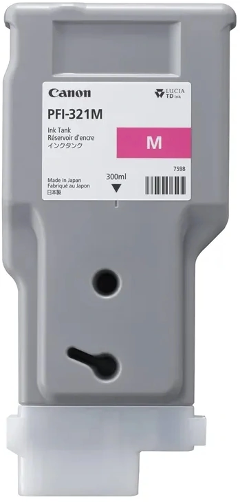 Картридж струйный Canon PFI-321M 6269C001 пурпурный (300мл) для Canon imagePROGRAF TM-250/255/350/355.