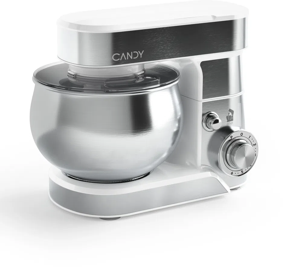 Миксер планетарный Candy CM-501 900Вт серебристый/белый