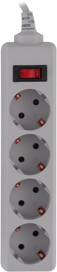 Сетевой фильтр Buro 400SL-3-G 3м (4 розетки) серый (пакет ПЭ)