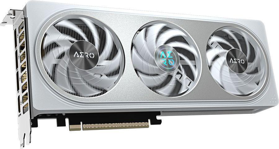 Видеокарта Gigabyte PCI-E 5.0 GV-N506TAERO OC-16GD 1.0 NVIDIA GeForce RTX 5060TI 16Gb 128bit GDDR7 2572/28000 HDMIx1 DPx3 HDCP Ret