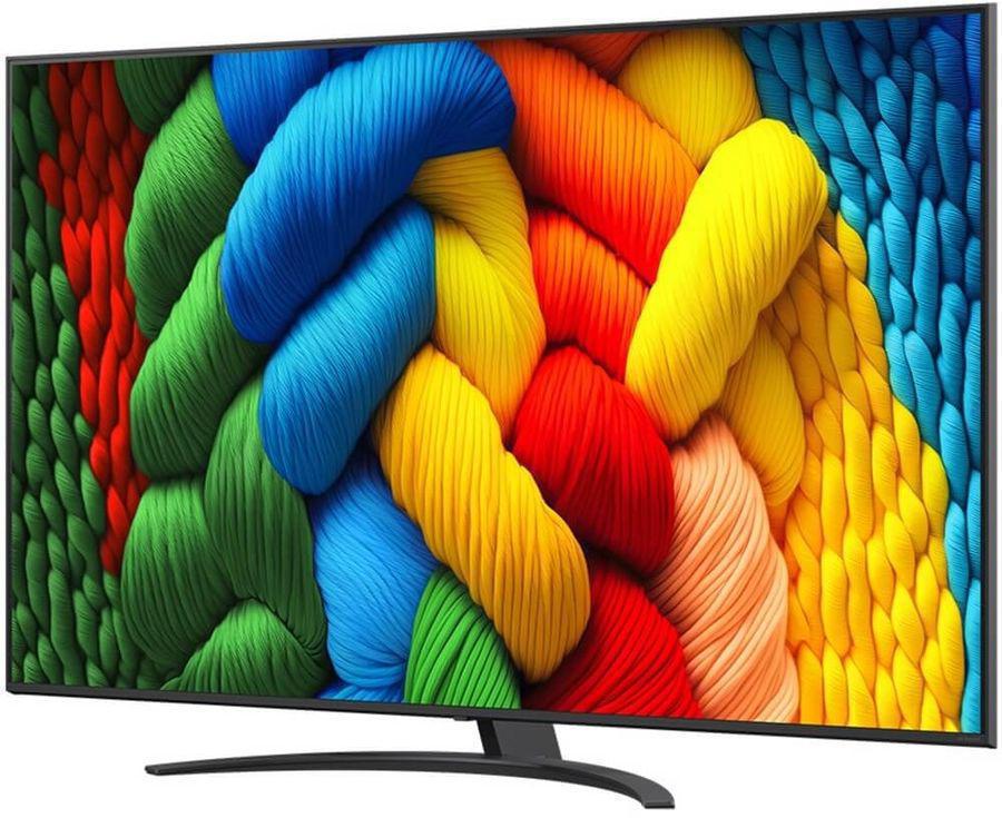 Телевизор LED LG 75" 75NANO81A6A.ARUG черный 4K Ultra HD 60Hz DVB-T DVB-T2 DVB-C DVB-S DVB-S2 USB WiFi Smart TV