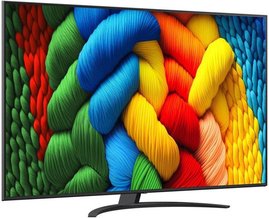Телевизор LED LG 75" 75NANO81A6A.ARUG черный 4K Ultra HD 60Hz DVB-T DVB-T2 DVB-C DVB-S DVB-S2 USB WiFi Smart TV