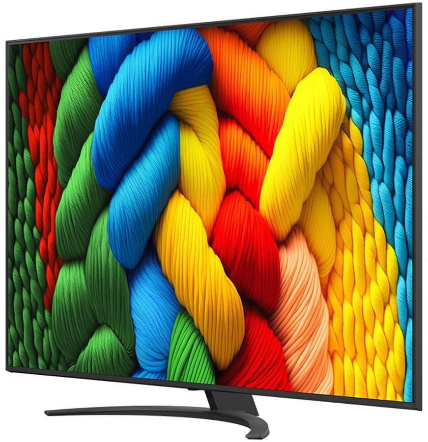 Телевизор LED LG 75" 75NANO81A6A.ARUG черный 4K Ultra HD 60Hz DVB-T DVB-T2 DVB-C DVB-S DVB-S2 USB WiFi Smart TV