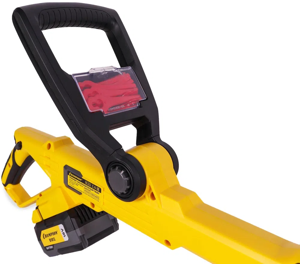 Триммер электрический Champion TB1811 аккум. неразбор.штан. реж.эл.:нож упак.:1шт.