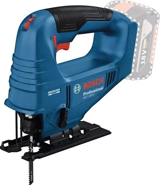 Лобзик Bosch GST 183-LI +1пил. 3500ходов/мин от аккумулятора (кейс в комплекте)