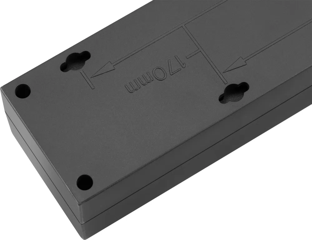 Сетевой фильтр Buro 600SE-1.8-USB-B 1.8м (6 розеток) черный (коробка)