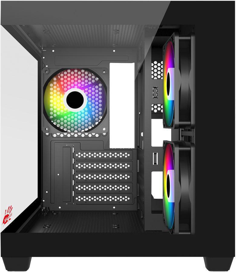 Корпус Bloody CC-121 черный без БП mATX 7x120mm 1xUSB2.0 1xUSB3.0 audio
