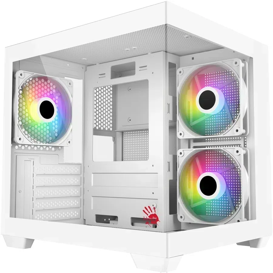 Корпус Bloody CC-121 белый без БП mATX 7x120mm 1xUSB2.0 1xUSB3.0 audio