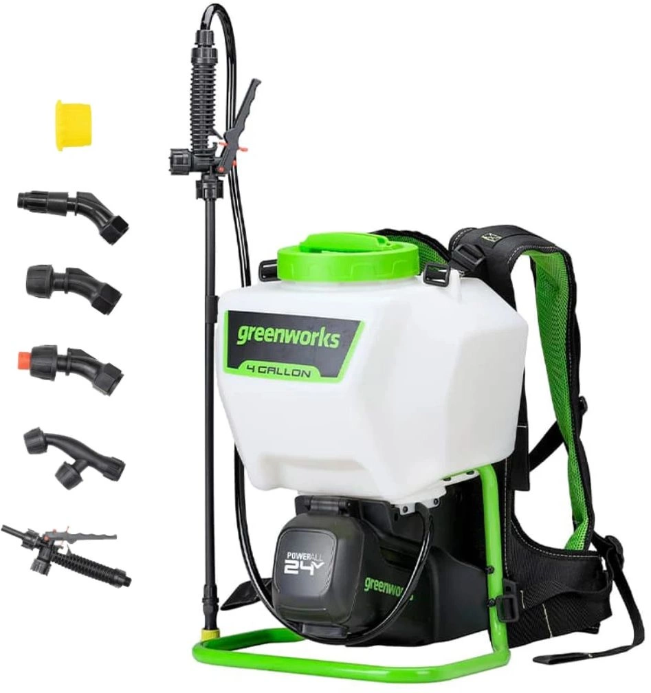 Опрыскиватель Greenworks G24BPSII аккум. ранц. 15л белый/зеленый (5300307UA)