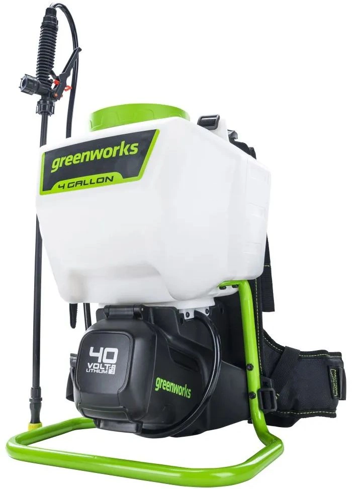 Опрыскиватель Greenworks G40BPS аккум. ранц. 15л белый/зеленый (5300007UA)