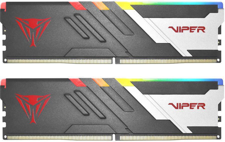 Память DDR5 2x24GB 6000MHz Patriot PVVR548G600C30K Viper Venom RGB RTL Gaming PC5-48000 CL30 DIMM 288-pin 1.45В kit с радиатором Ret