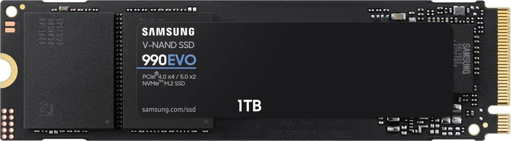 Накопитель SSD Samsung PCIe 4.0 x4 1TB MZ-V9E1T0B/AM 990 EVO M.2 2280