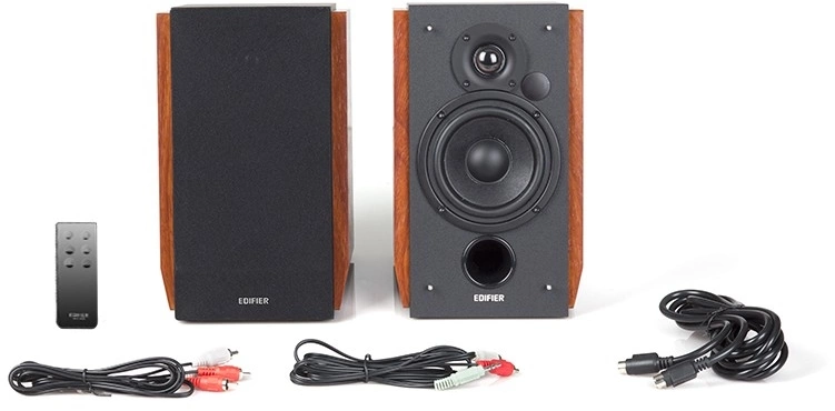 Колонки Edifier R1700BT 2.0 коричневый 66Вт BT