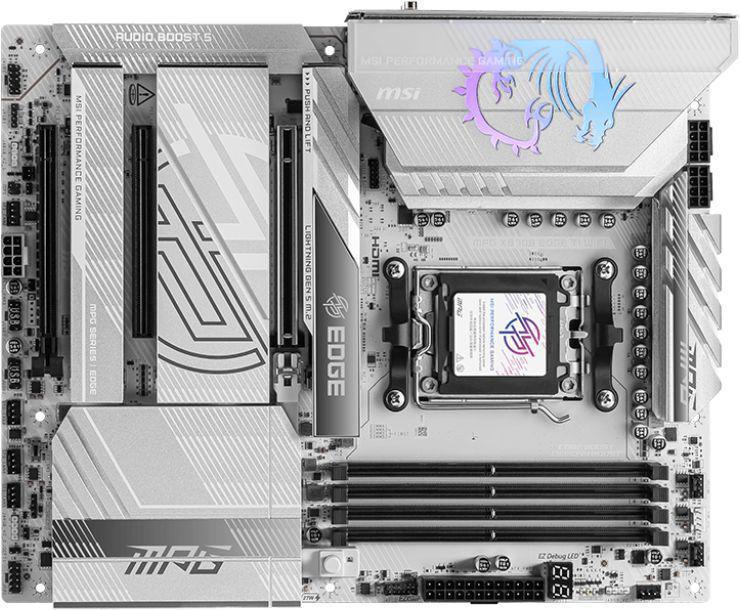 Материнская плата MSI MPG X870E EDGE TI WIFI SocketAM5 AMD X670 4xDDR5 ATX AC`97 8ch(7.1) 5Gigabit RAID+HDMI