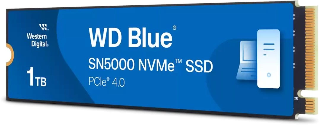 Накопитель SSD WD PCIe 4.0 x4 1TB WDS100T4B0E SN5000 Blue M.2 2280