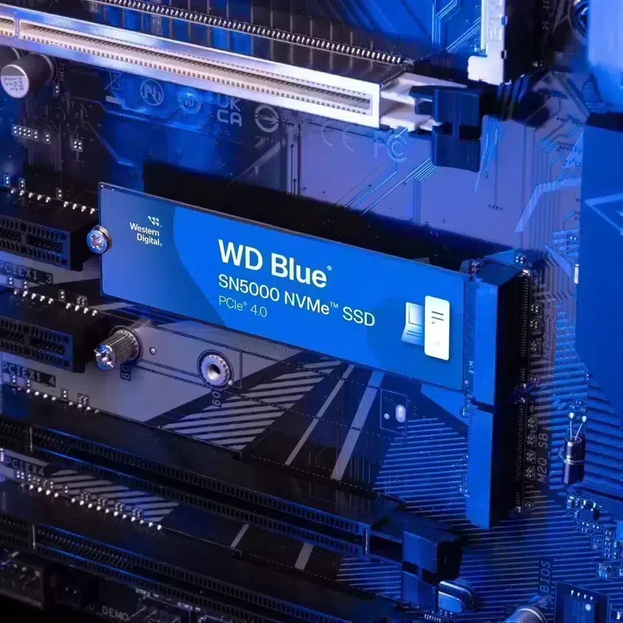 Накопитель SSD WD PCIe 4.0 x4 1TB WDS100T4B0E SN5000 Blue M.2 2280