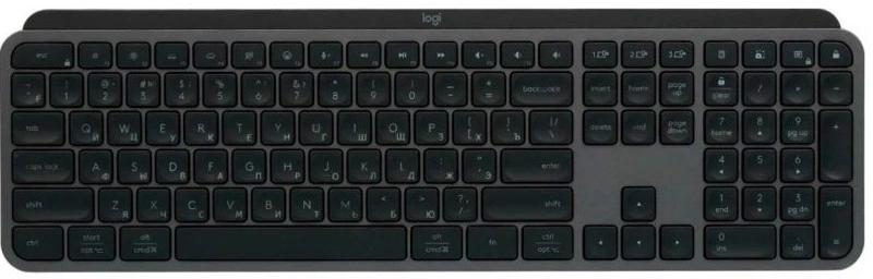 Клавиатура Logitech MX Keys S графитовый/черный USB беспроводная BT/Radio LED (920-011600)