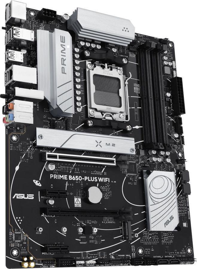 Материнская плата Asus PRIME B650-PLUS WIFI Socket AM5 AMD B650 4xDDR5 ATX AC`97 8ch(7.1) 2.5Gg RAID+HDMI+DP