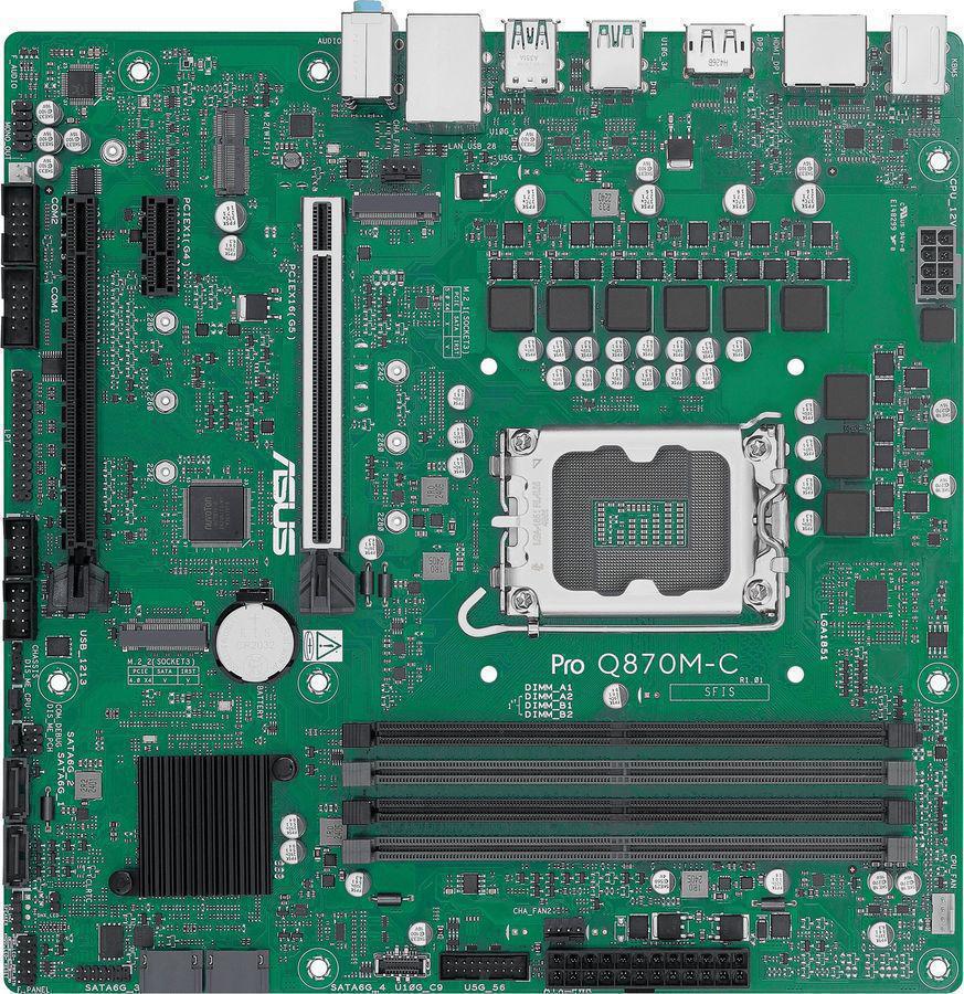 Материнская плата Asus PRO Q870M-C-CSM Soc-1851 Intel Q870 4xDDR5 mATX AC`97 8ch(7.1) GbLAN RAID+HDMI+DP