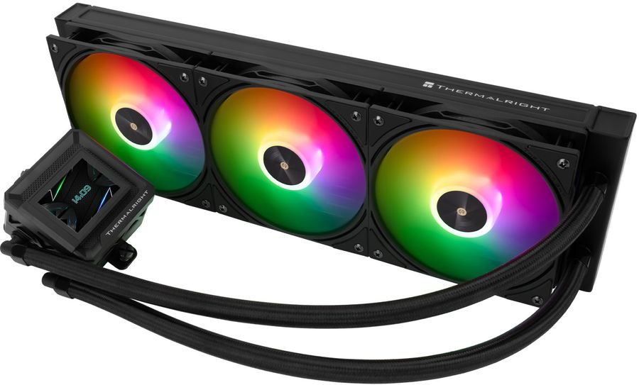 Система водяного охлаждения Thermalright Frozen Warframe SE 360 ARGB Soc-AM5/AM4/1151/1200/2066/2011/1700 черный 4-pin 29.8dB Al LCD Ret (F-WFRAME-SE-360-BL-ARGB)