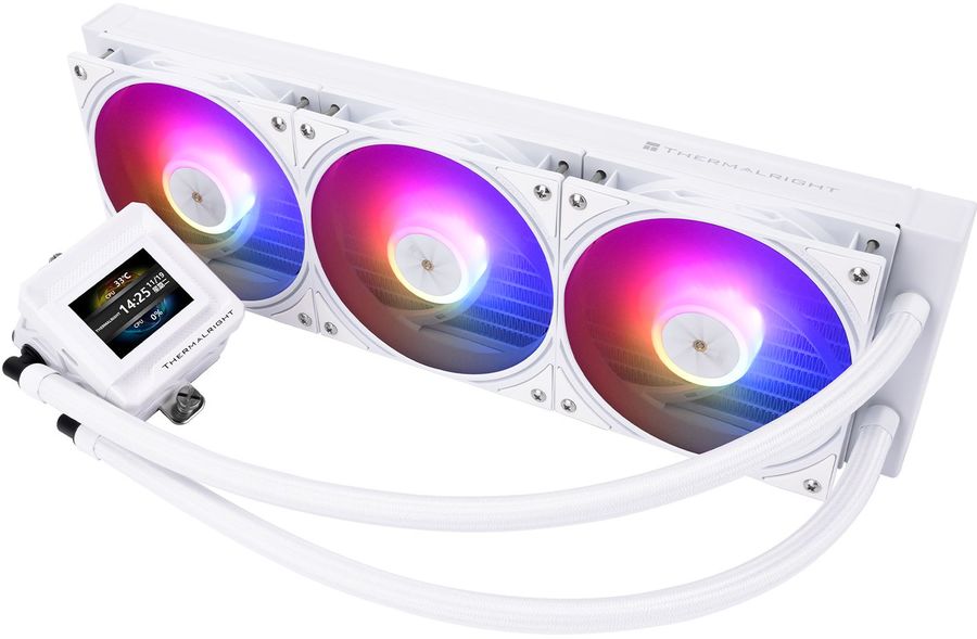 Система водяного охлаждения Thermalright Frozen Warframe SE 360 ARGB Soc-AM5/AM4/1151/1200/2066/2011/1700 белый 4-pin 29.8dB Al LCD Ret (F-WFRAME-SE-360-WH-ARGB)