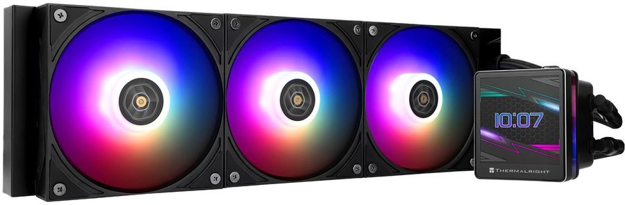 Система водяного охлаждения Thermalright Grand Vision 360 ARGB Soc-AM5/AM4/1151/1200/2066/2011/1700 черный 4-pin 29.4dB Al LCD Ret (G-VISION-360-BL-ARGB)