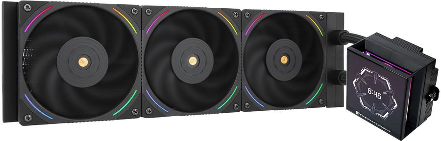 Система водяного охлаждения Thermalright Hyper Vision 360 ARGB Soc-AM5/AM4/1151/1200/2066/2011/1700 черный 4-pin 27dB Al LCD Ret (H-VISION-360-BL-ARGB)