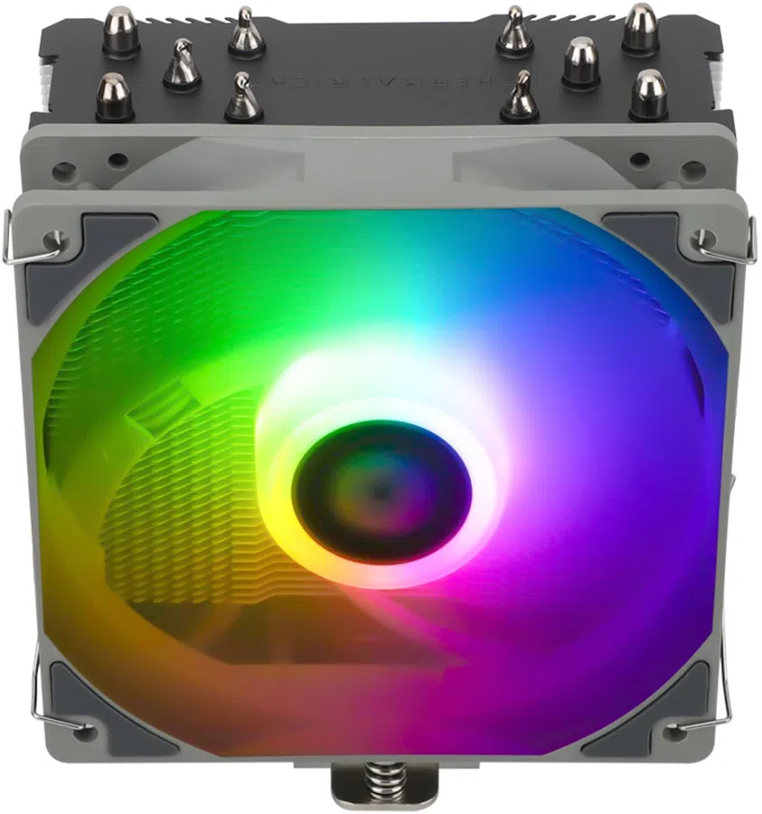 Устройство охлаждения(кулер) Thermalright Assassin King 120 SE ARGB Soc-AM5/AM4/1200/1700/1851 серый 4-pin 25.6dB Al+Cu 640gr Ret (AK120-SE-ARGB)
