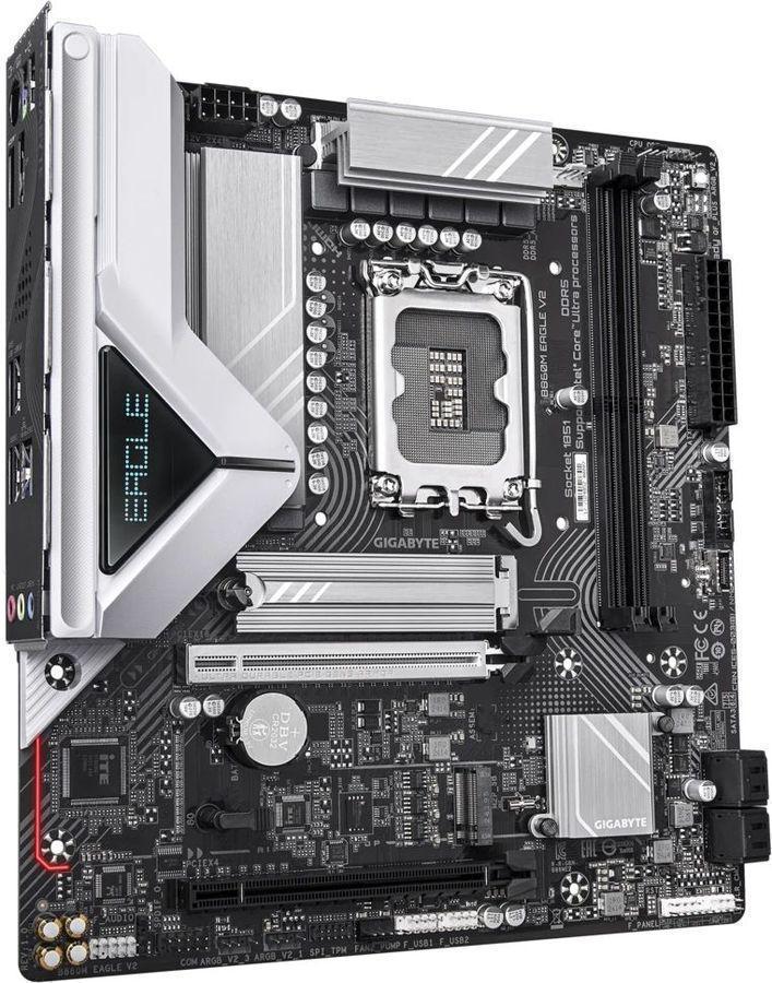 Материнская плата Gigabyte B860M EAGLE V2 Soc-1851 Intel B860 2xDDR5 mATX AC`97 8ch(7.1) 2.5Gg RAID+HDMI+DP