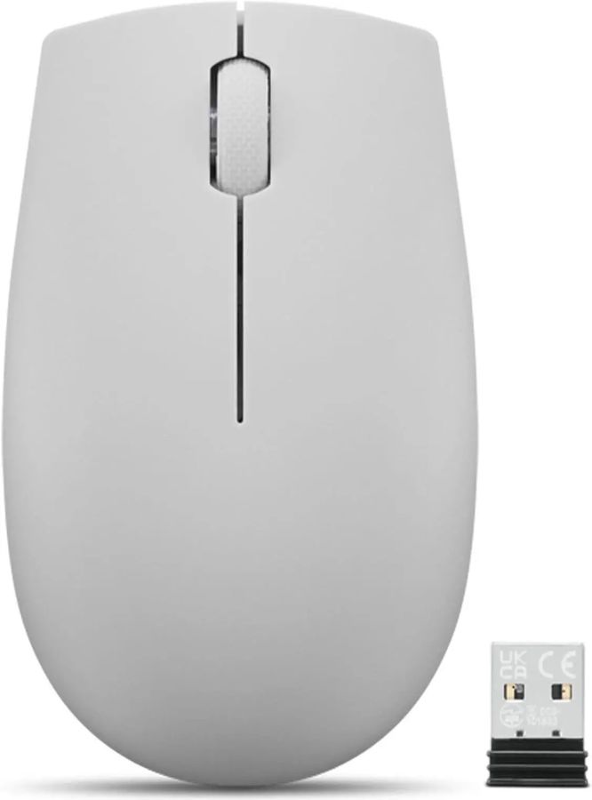 Мышь Lenovo 300 Wireless Compact серый оптическая 1000dpi беспров. USB 2but (GY51L15678)