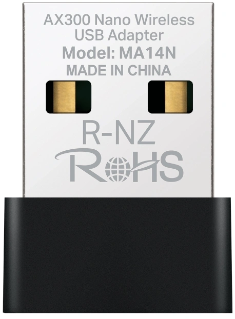 Сетевой адаптер Wi-Fi Mercusys MA14N АХ300 USB 2.0 (ант.внутр.) 1ант.