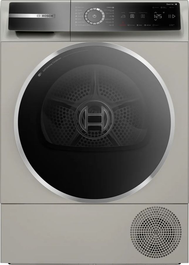 Сушильная машина Bosch Serie 8 WQB245BXME пан.англ. кл.энер.:A+++ макс.загр.:9кг серебристый