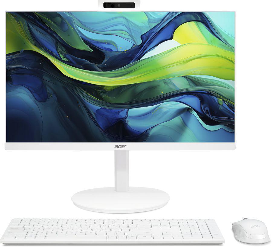 Моноблок Acer Aspire C24-1YE13U3UNH 23.8" Full HD i3 1305U (1.6) 8Gb SSD512Gb UHDG CR Eshell GbitEth WiFi BT 90W клавиатура мышь Cam белый 1920x1080