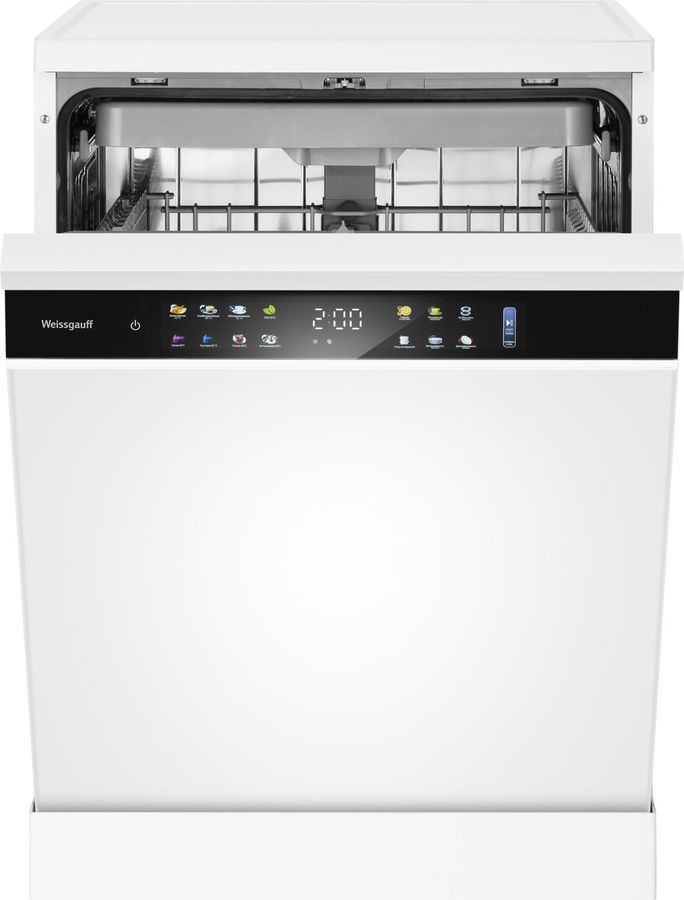 Посудомоечная машина Weissgauff DW 6039 Touch Dual Wash белый/черный (полноразмерная)