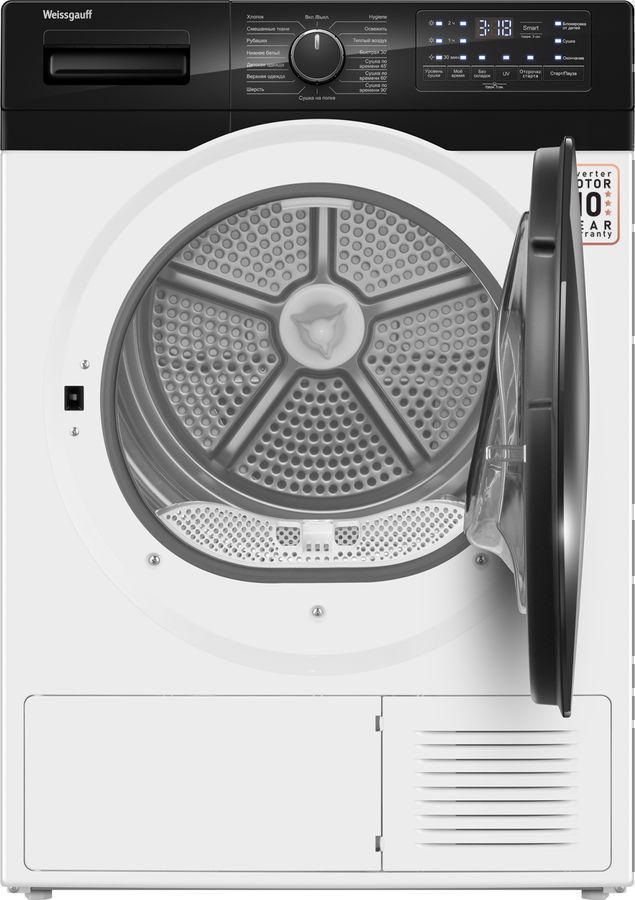 Сушильная машина Weissgauff WD 6110 B Heat Pump кл.энер.:A+ макс.загр.:9кг белый (433780)